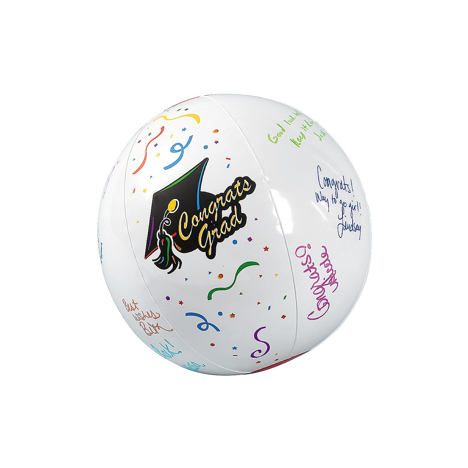 Inflate Autograph Graduation Beach Ball Party Favors 12 Pieces