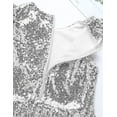 thumbnail image 7 of YEAHDOR Girls Halloween Birthday Mermaid Dress Up Costume T-Shirt Sequins Ruffles Crop Top, 7 of 7