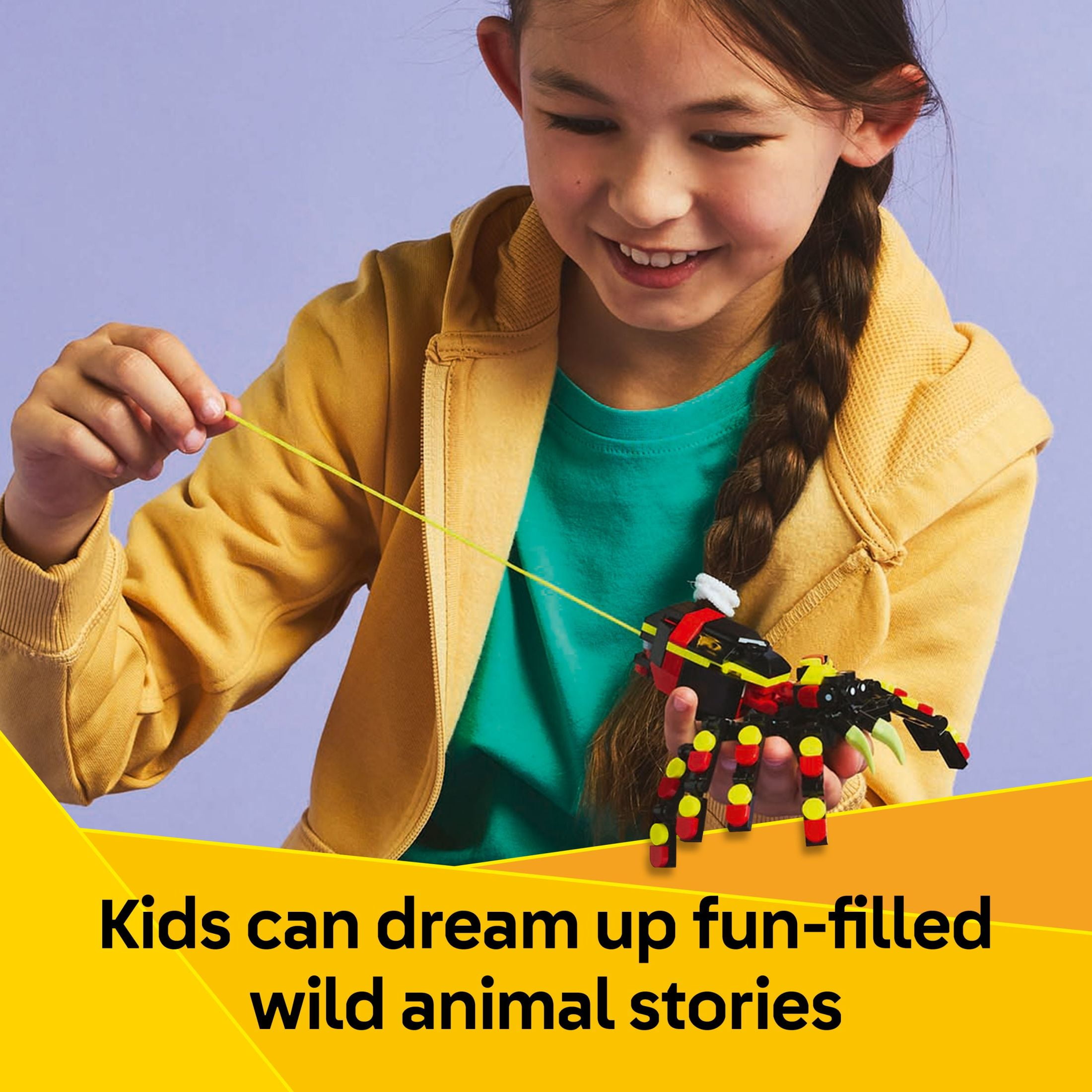 LEGO Creator 3 in 1 Wild Animals Surprising Spider Toy  Building Toy with 3 Build Options, Spider, S(图5)