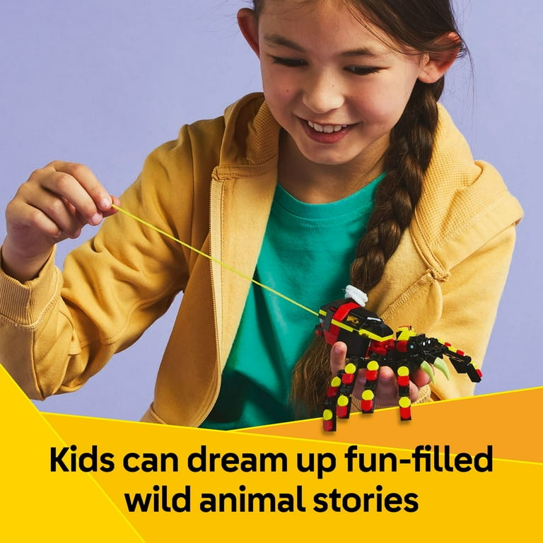 LEGO, Creator 3 in 1 Wild Animals Surprising Spider Toy, 31159