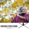 thumbnail image 4 of Flute Stand Portable Foldable Clarinet Holder Rack Musical Instrument Parts, 4 of 8