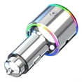 thumbnail image 3 of Bearachild Adaptador de transmisor FM RGB para coche con carga rápida, adaptador AFC, encendedor de cigarrillos y camión Electrónica, 3 of 6