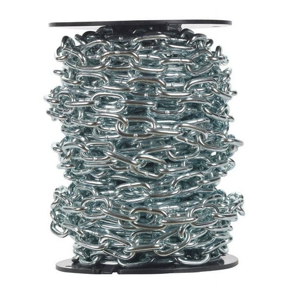 0722127 1/4-In. Zinc Proof Coil Chain, 65-Ft. - Quantity 1