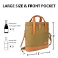 thumbnail image 2 of Tirrinia Polyester Leakproof Insulated Wine Tote Cooler Bag,Wine Carrier,Champagne Carrier Bag,Portable Waterproof Wine Bag, 2 of 7