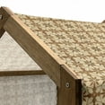 thumbnail image 5 of Vintage Pet House, Antique Moroccan Style Inspired Geometric Stars Formed by Diamond Shapes, Outdoor & Indoor Portable Dog Kennel with Pillow and Cover, 5 Sizes, Beige and Caramel, by Ambesonne, 5 of 5