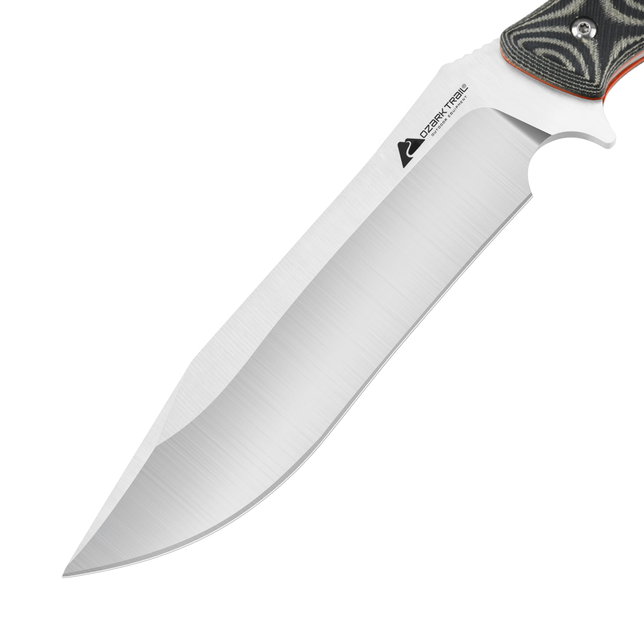 Ozark Trail 11 inch 7Cr17MoV Fixed Blade Knife Full Tang G10 and Micarta Handle for Camping Outdoors
