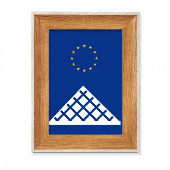 Pyrad Glass House Architecture Desktop Wooden Photo Frame Display Picture Art Painting Multiple Sets