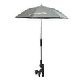 thumbnail image 3 of Sombrilla para silla de playa, cochecito, ajustable 360 degree, portátil, resistente al sol. Plata, 3 of 8
