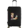 thumbnail image 1 of Housses de Valise Housse de Protection Valise de Voyage Anti-Rayures Housse Anti-Poussière Réutilisable Housse Anti-Poussière Lavable Motif Imprimé Floral Lettre 8floral Lettre L L, 1 of 6
