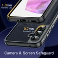 thumbnail image 5 of JETech Case for Samsung Galaxy A35 5G, Non-Yellowing Shockproof Bumper Protective Phone Cover, Anti-Scratch Hard PC Back (Black), 5 of 6