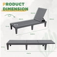 thumbnail image 7 of Devoko Set of 2 Outdoor Patio Chaise Lounge Chairs, Rattan Style, Multi-angle Adjustable, 7 of 7