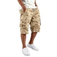 thumbnail image 2 of Camo Cargo Shorts for Men Summer Workout Hiking Shorts with Pockets Knee Length Casual Loose Bermuda Athletic Short,2XL, 2 of 6