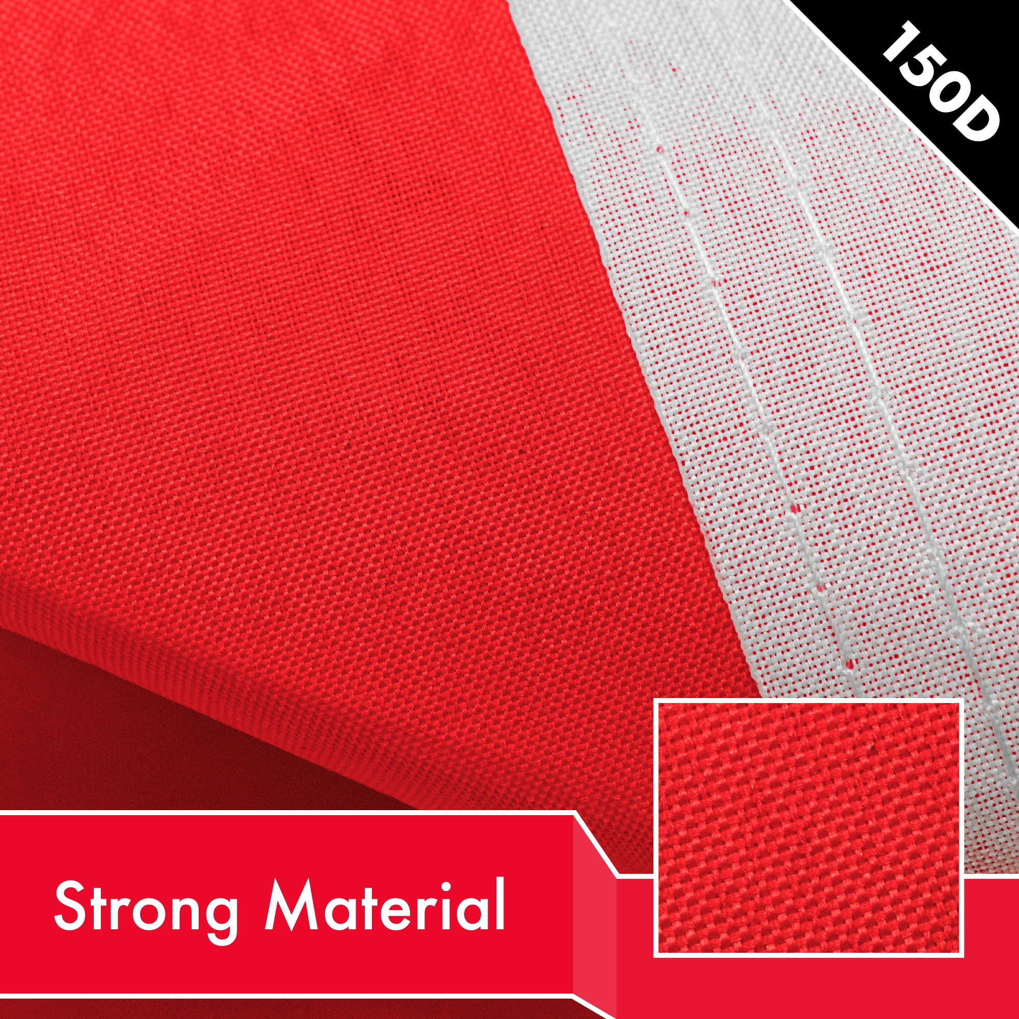 G128 10 Pack: Solid Red Color Flag | 2x3 Ft | LiteWeave Pro Series Printed 150D Polyester | Indoor/Outdoor, Vibrant Colors, Brass Grommets, Thicker and More Durable Than 100D 75D Polyester