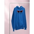 thumbnail image 3 of Retro Red Heart Sunglasses Hoodie Women -Image by Shutterstock, Female 5X-Large, 3 of 4