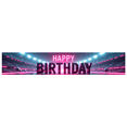 thumbnail image 2 of Football Themed Neon Style Happy Birthday Banner Background Decors Party Supplies Photography Props Birthday Party Backdrop, 2 of 8