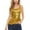 Gold, variant on Women's Sparkling Sequin Sleeveless Tank Top Glitter Camisole Vest For Casual Wear,Size 2XL