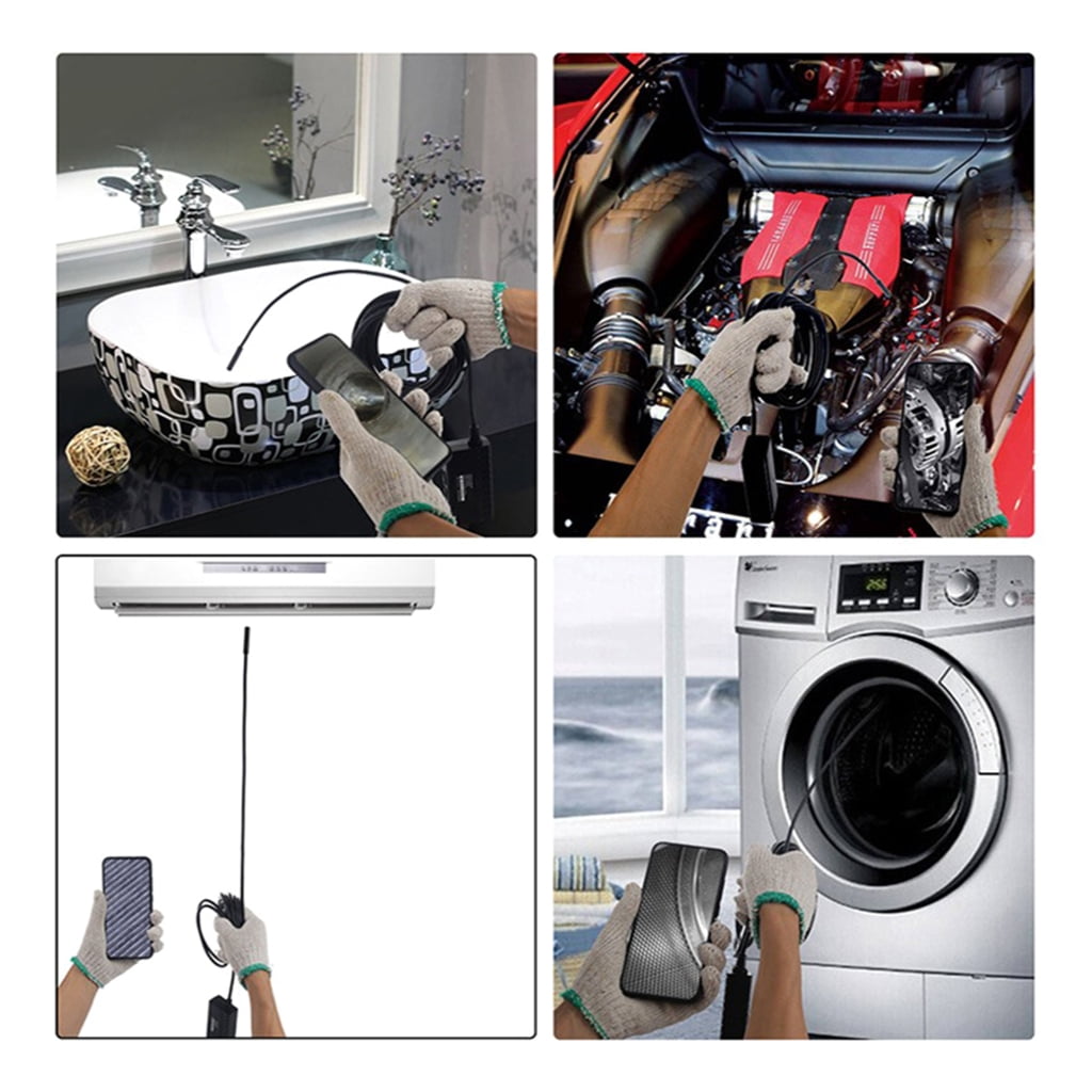 Yammee Industrial Inspection Camera Multifunctional Camera Borescope USB Phone Inspection Camera Car Repair for Maintenance