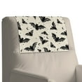thumbnail image 7 of TSOVTHRID Vintage Bat Floral Print Recliner Headrest Protector Couch Head Rest Covers Non Slip Sofa Headrest Covers for Furniture Home Decoration 17x27 in, 3 Pieces, 7 of 7