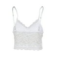 thumbnail image 2 of Sleeveless Lace Crochet Women Slim Spaghetti Strap Sexy V-neck Lace Tank Tops, 2 of 3