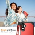 thumbnail image 4 of TECH CIRCLE for Samsung Galaxy A52 5G Slim Soft Rubber Armor Case,Three Layer Heavy Duty Shockproof Protection Hard Plastic Bumper + Soft Silicone Rubber Hybrid Protective Cover,Red, 4 of 6