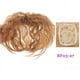 thumbnail image 1 of Zhuge Postizos de cabello humano corto y rizado de área pequeña, postizos de cabello rizado esponjoso, postizos de reemplazo de cabello, postizos tejidos para mujeres, castaño claro, 1 of 2