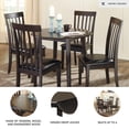 thumbnail image 3 of Signature Design by Ashley Contemporary Hammis Dining Drop Leaf Table Dark Brown, 3 of 5