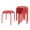 Red, variant on VECELO 11.8" H 6-Piece Stacking Stools Decoration Flexible Seating for Home, Classroom, Assorted Color