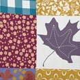 thumbnail image 2 of 26" x 26" Simply Daisy Printed Quilt Leaves Polyester Accent Pillow, Larkspur Qty 1, 2 of 6