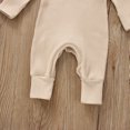 thumbnail image 7 of Okbabeha Newborn Baby Girl Boy Fall Onesie Knit Ribbed Long Sleeve Romper Jumpsuit Button Jumpsuit Onepiece Winter Outfit, 7 of 7
