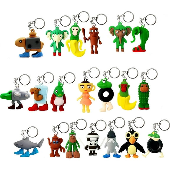 Italian Memes Action Figure 20PCS Tung Tung Tung Sahur Keychain Tralalero Tralala Toys Figurine Gift for Halloween Christmas Birthday