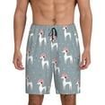 thumbnail image 3 of Lsque Cartoon Poodle Dog Mens Sleep Pajama Shorts,Short Pajama Pants, Cotton Ultra-Soft Knit-4X-Large, 3 of 9