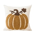 thumbnail image 3 of Halloween Decoration for Home Indoor Outdoor Clearance Under $5.00!Fall Halloween Pumpkin Tufted Throw Pillow Cover Embroidered Decorative Cushion Cover Holiday Couch Sofa Bed Home Decor Pillowcase, 3 of 7