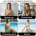 thumbnail image 4 of Dowellia 4 Pack Bath Towels Set, 28"x 55" Large Bath Sheets, Highly Absorbent & Quick Dry, Soft Microfiber Towels for Bathroom Spa Hotel Gym, 4 of 7