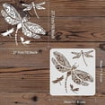 thumbnail image 2 of Reusable 11.8x11.8 Inch Plastic Dragonfly Stencil Template for DIY Wall Art and Craft Decor, 2 of 5