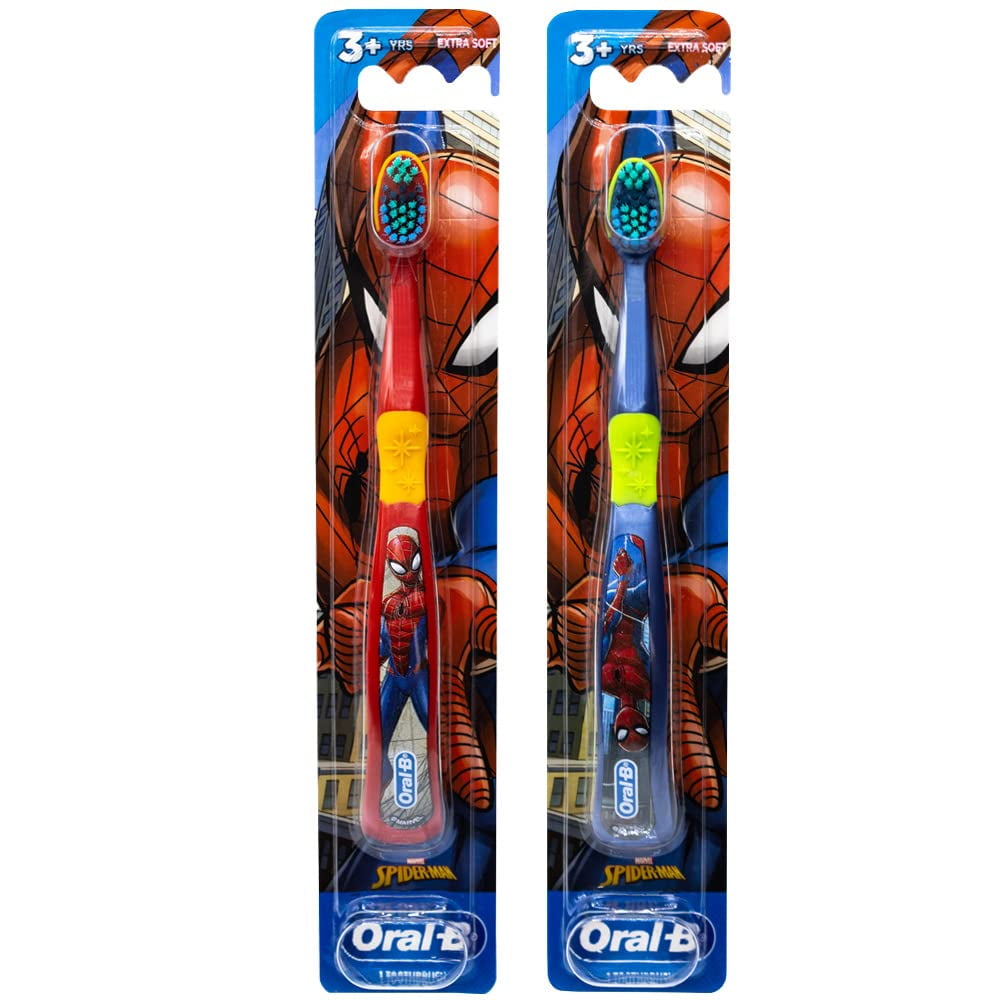 OralB Marvel SpiderMan Toothbrush, 3+ YRS, Extra Soft (Colors