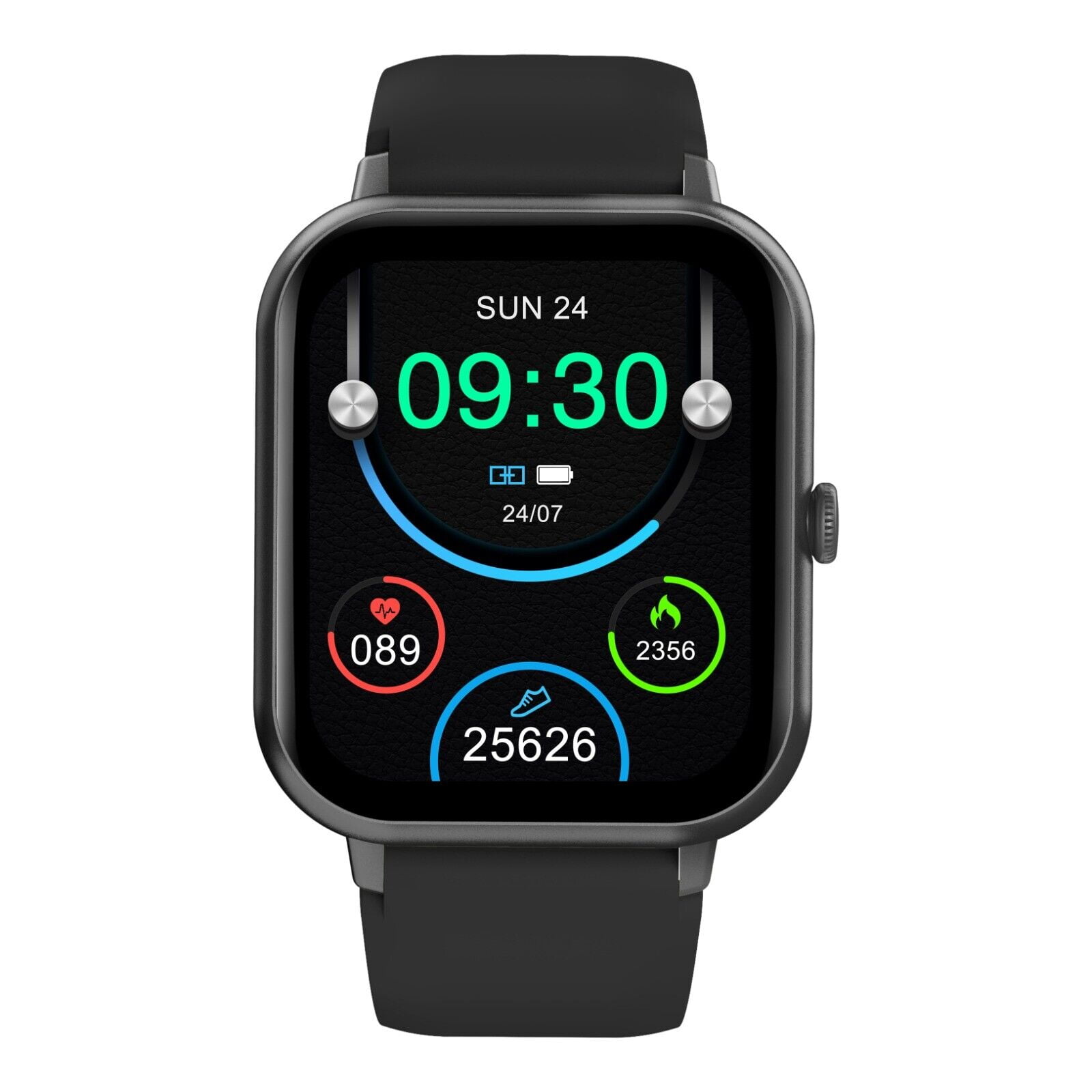 Smart Watch for LG Harmony 4, Fitness Activity Tracker for Men Women Heart Rate Sleep Monitor, Step Counter, 1.91" Full Touch Screen Fitness Tracker Smartwatch - Black