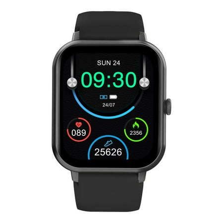 Smart Watch for Nokia C21, Fitness Activity Tracker for Men Women Heart Rate Sleep Monitor, Step Counter, 1.91" Full Touch Screen Fitness Tracker Smartwatch - Black
