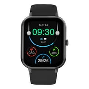 Smart Watch for Asus Zenfone 7, Fitness Activity Tracker for Men Women Heart Rate Sleep Monitor, Step Counter, 1.91" Full Touch Screen Fitness Tracker Smartwatch - Black