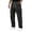 Black -AM13, variant on Dwellite Men's Corduroy Pants Wide Leg Baggy Cargo Sweatpants Loose Fit Casual Trousers with Multi Pocket White L