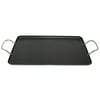 IMUSA 18" Nonstick Double Burner Griddle with Metal Handles, Black