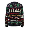 thumbnail image 5 of Christmas Sweaters for Women Fall Winter Christmas Tree Snowman Embroidered Sequins Loose Knit Sweater Womens Christmas Sweater Blue M, 5 of 6