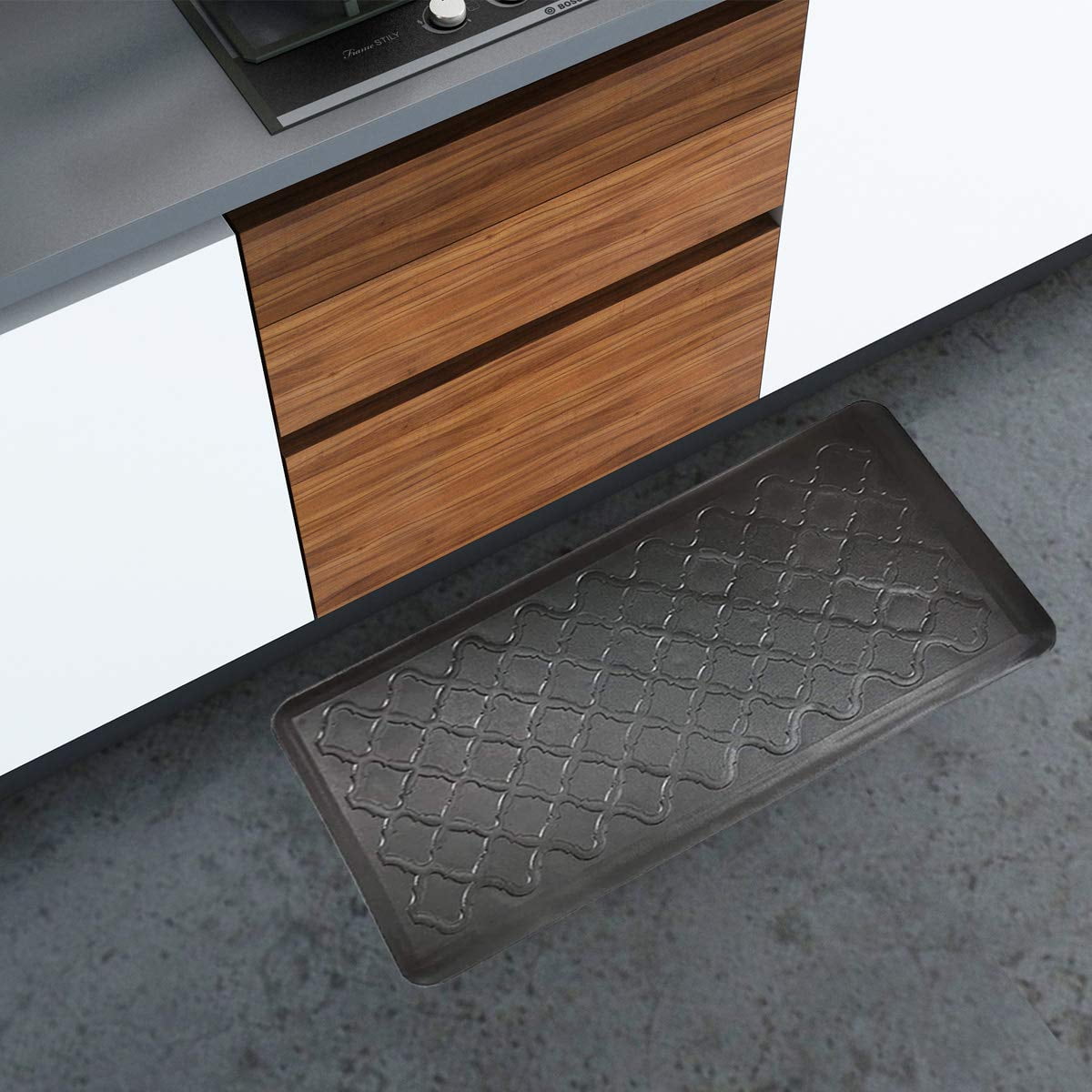 Art3d 39 x 20" Premium AntiFatigue Comfort Mat Kitchen Floor Mat Black