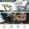 thumbnail image 4 of HELLHERO Butterfly Rose Print Office Chair Cover Set, Universal Stretchy Computer Chair Armrest Slipcover, High Back Office Chairs Cover, Machine Washable, 4 of 6