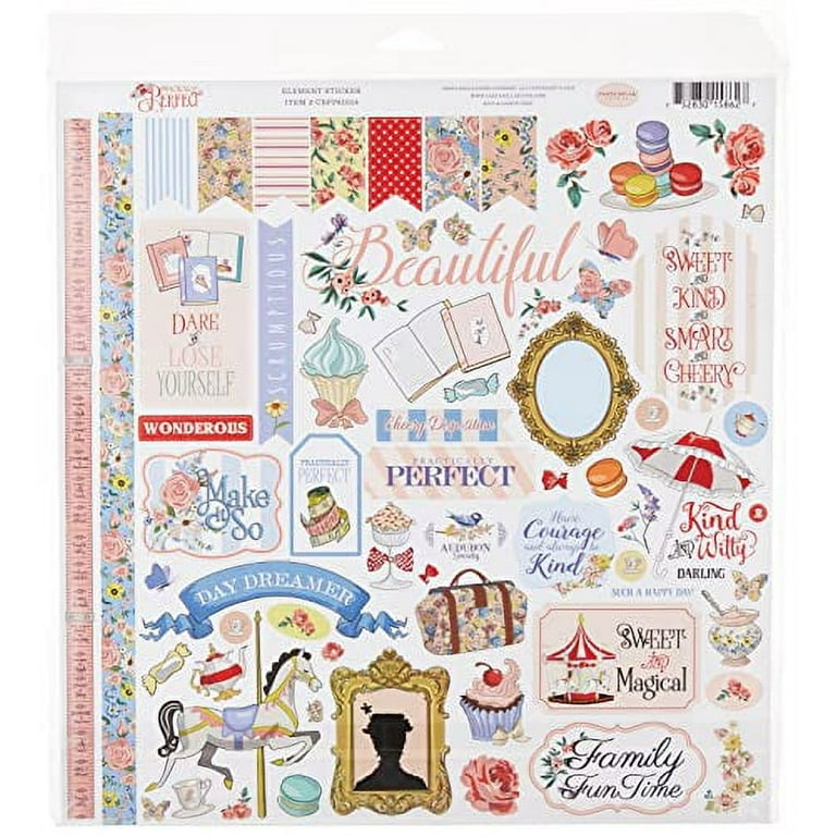 Carta Bella Paper Company Practically Perfect Collection Kit,Blue, Pink,  Red,12-x-12-Inch 