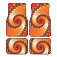 thumbnail image 1 of Balery Orange Rotating Juego de 4 Alfombrillas para Auto, Revestimientos de Caucho Resistente, Diseño Antideslizante, 1 of 7