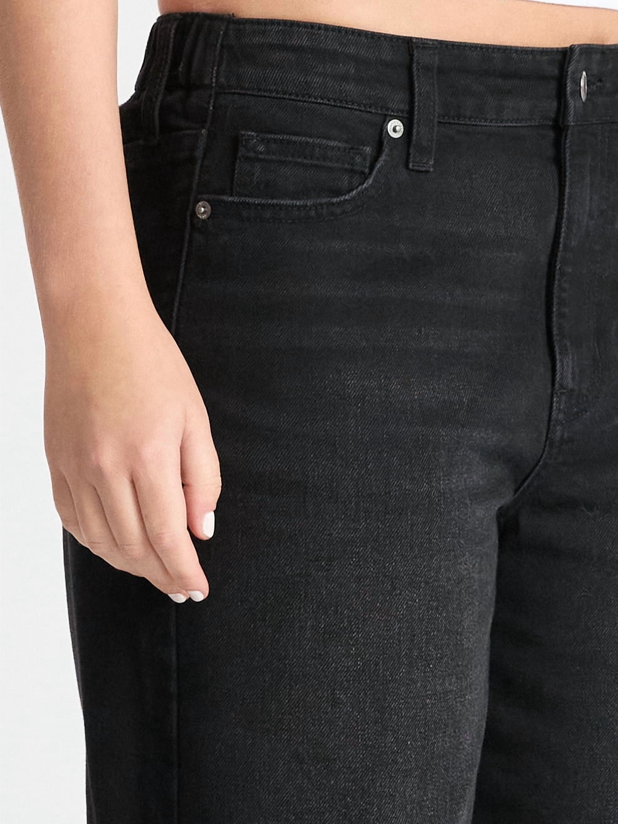 No Boundaries High Rise Baggy Wide Leg Jeans, 32" Inseam, Women's and Women's Plus Sizes XXS-4X