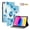 Blue Butterfly, variant on Allytechgroup Flip Cover Case for Apple iPad 6th 5th Generation 2018/2017, Stylish Pattern Cards Slots Stand Protective Shockproof Case with Elastic Band for iPad 9.7" 2018 2017, Sunflower
