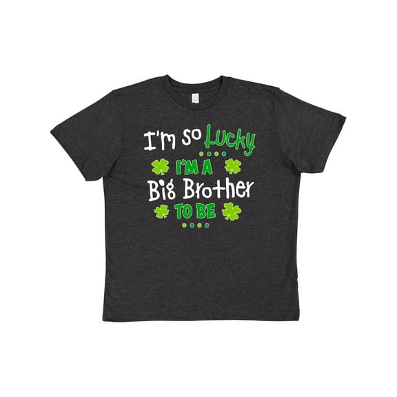 Inktastic Im So Lucky Im a Big Brother to Be Youth T-Shirt