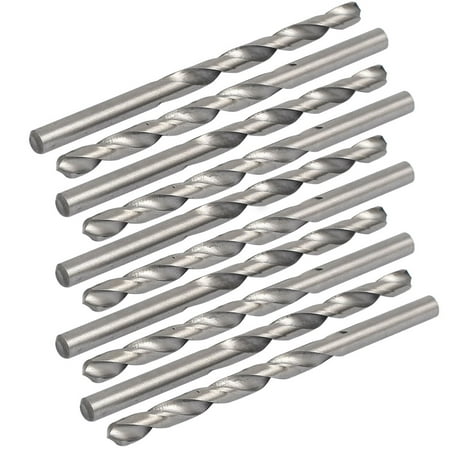 

5.5mm Dia 90mm Length HSS Straight Shank Twist Drill Bit Drilling Tool 10pcs