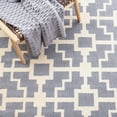 thumbnail image 6 of SAFAVIEH Four Seasons Bradford Geometric Polyester Area Rug, Grey/Ivory, 5' x 8', 6 of 11